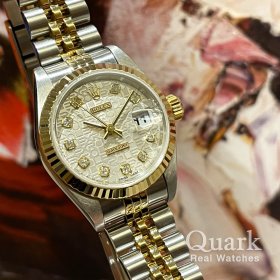 ロレックス デイトジャスト Ref.79173G シルバーコンピューター10Pダイヤ