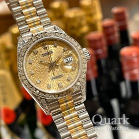 ロレックス デイトジャスト Ref.69159 シャンパンコンピューター10Pダイヤ