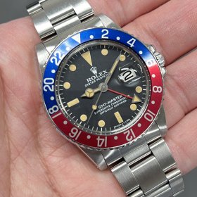 ロレックス GMTマスターI Ref.1675 MK4ダイヤル MK2ベゼル